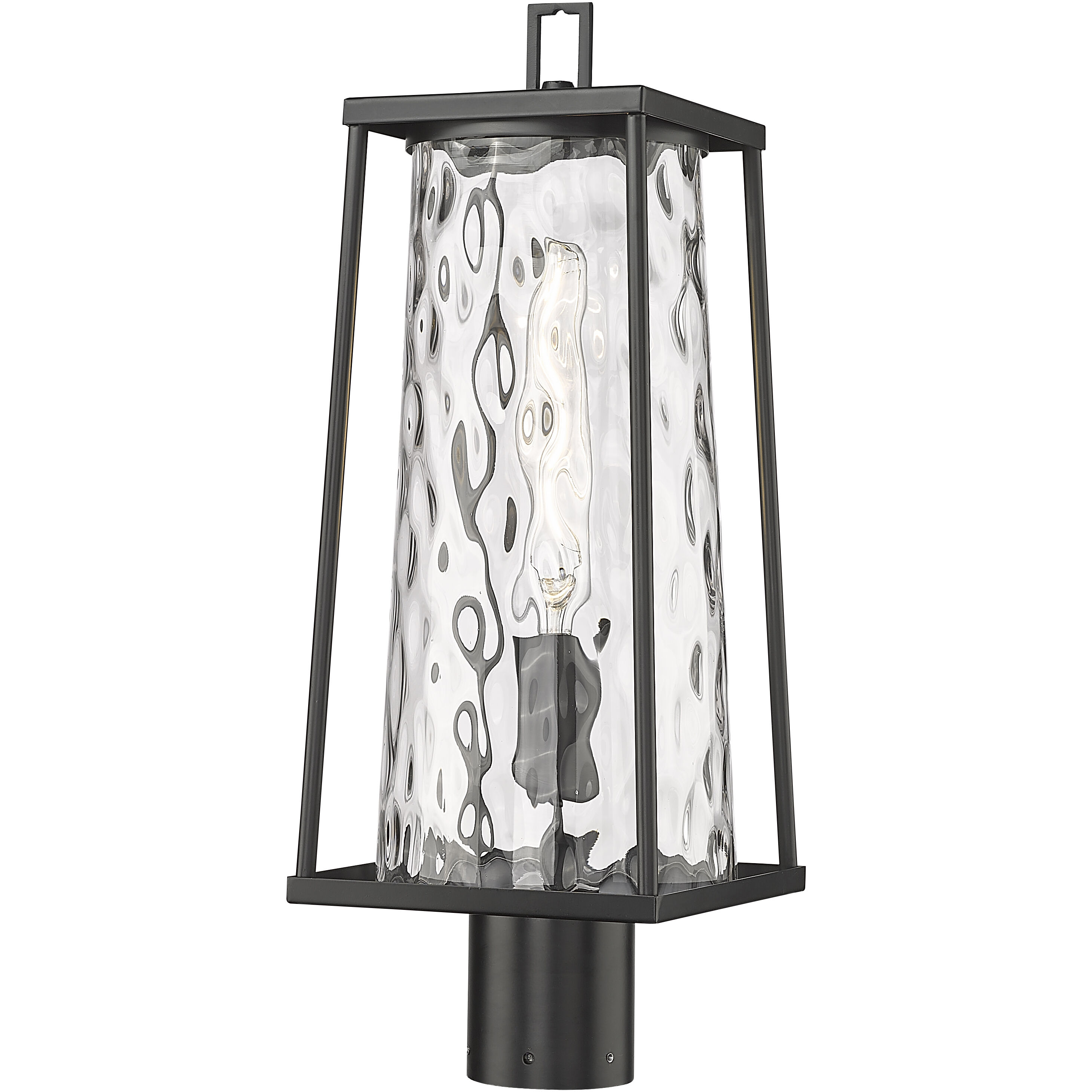 Dutton 1 Light 20.5 inch Powder Coated Black Outdoor Post Lantern